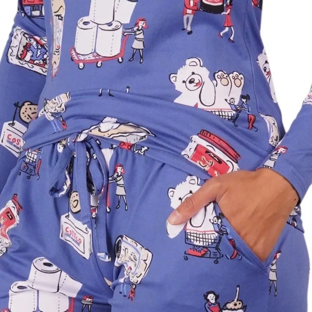 Munki Munki Ladies Women's Costco 3-piece Pajama Set Size XXL